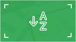 Trier par ordre alphabétique Google Sheets