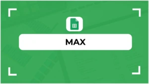 Fonction MAX