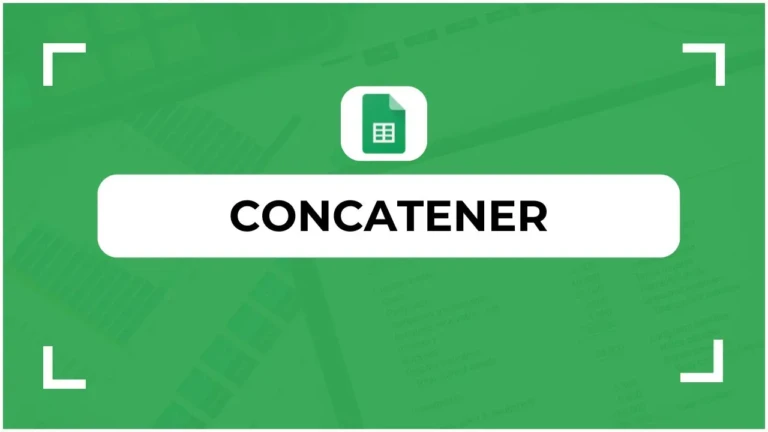 Fonction CONCATENER