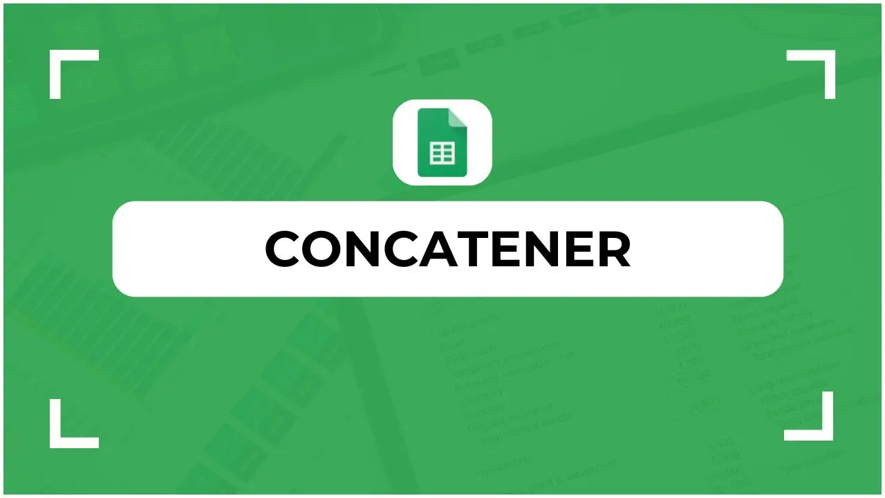 Fonction CONCATENER