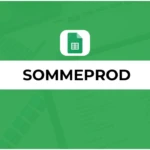 Fonction SOMMEPROD 