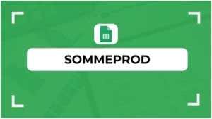Fonction SOMMEPROD