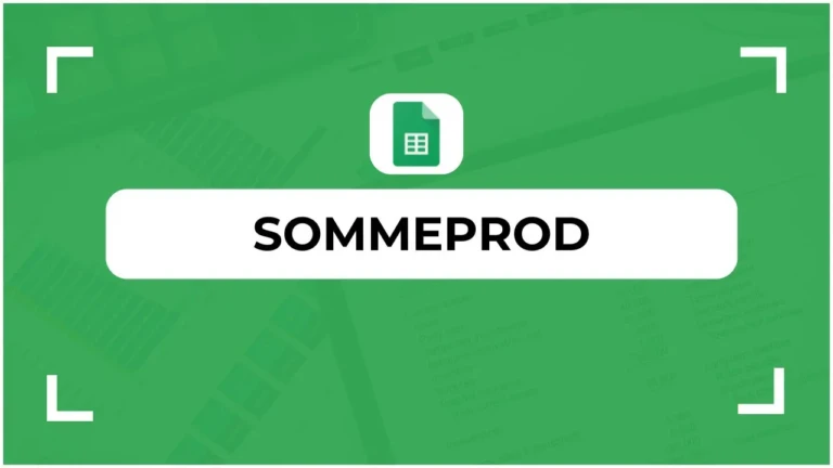 Fonction SOMMEPROD