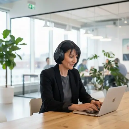 valerie qui forme un apprenant sur google sheets lors d'une formation à distance