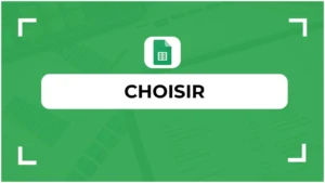 Fonction CHOISIR