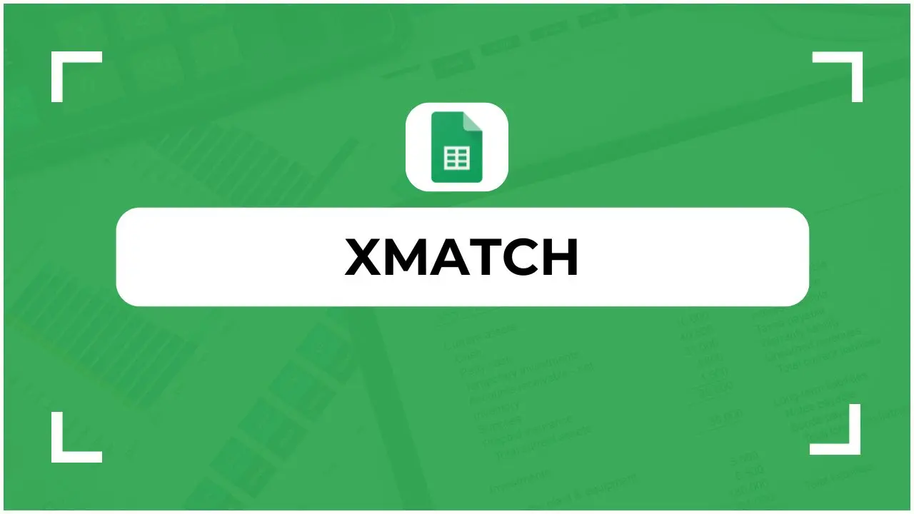 Fonction XMATCH