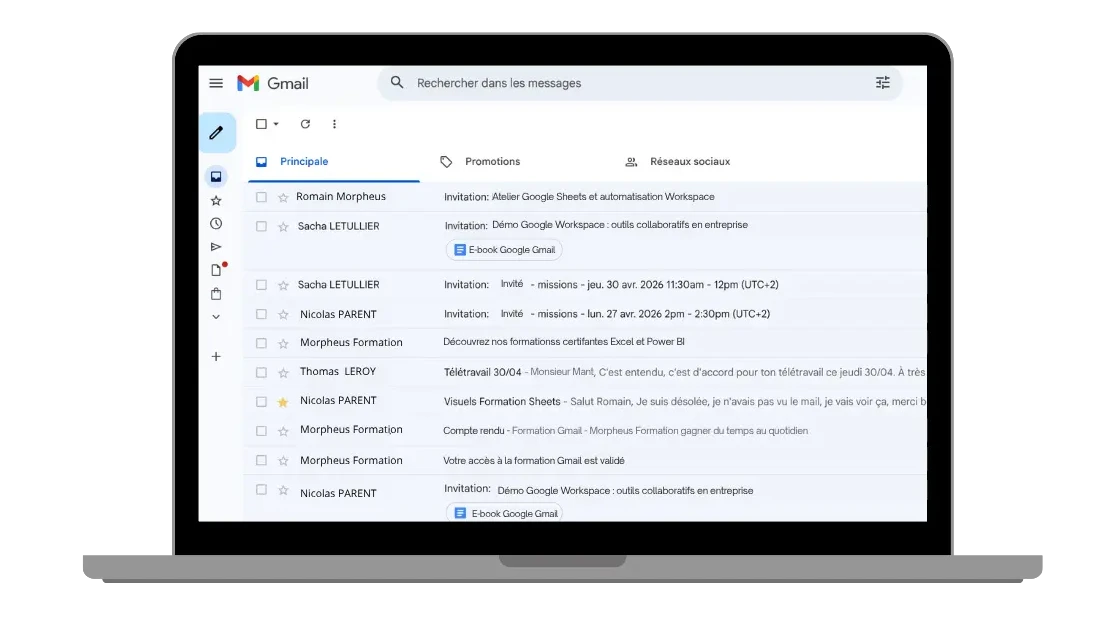 formation gmail sur mesure configurer son compte