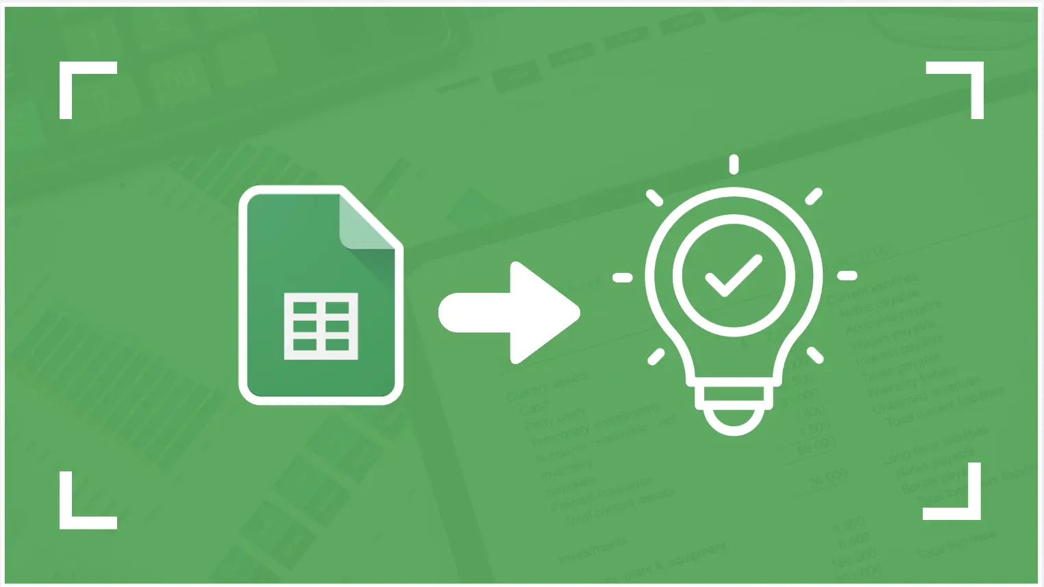 raccourcis google sheets