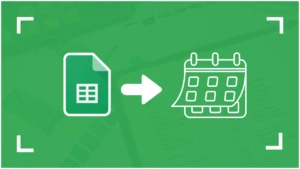 Calendrier google sheets pour professionnel