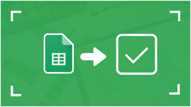 gérer une case à cocher Google Sheets