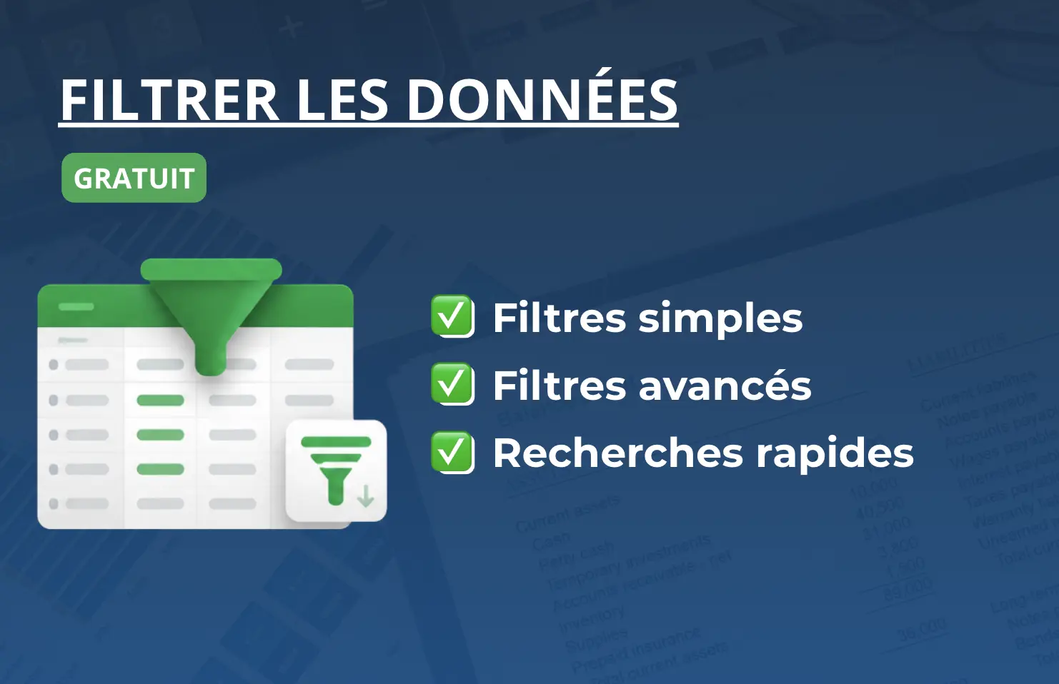 Cours gratuit google sheets filter les données