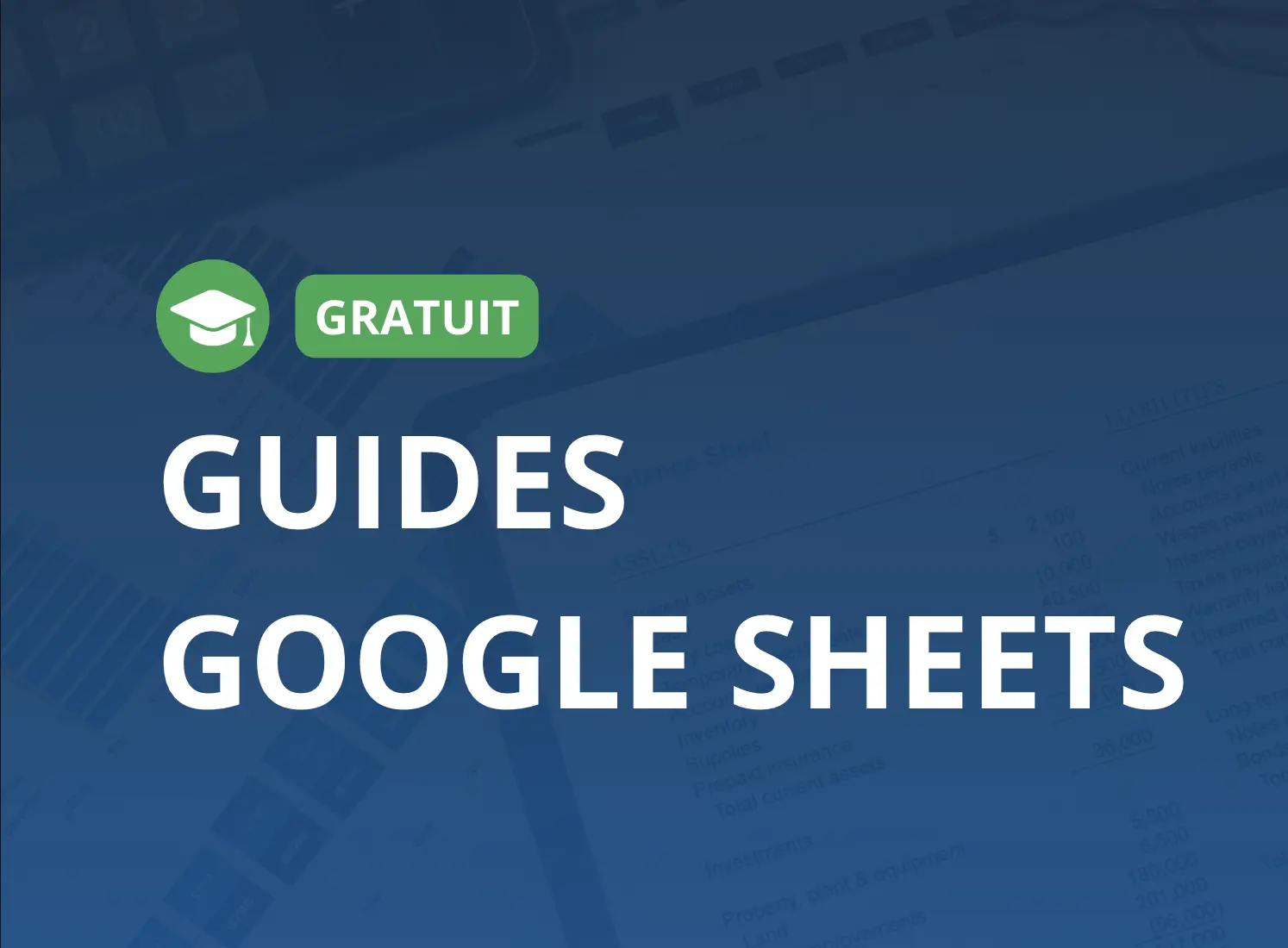 cours gratuit google sheets guides